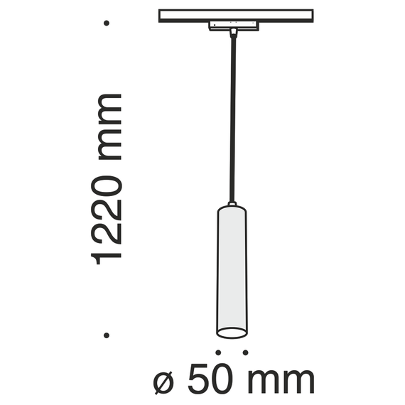 Пендел за магнитна шина Focus LED TR016-2-12W4K-B Maytoni 12W 4000K 48V | Osvetlenieto.bg