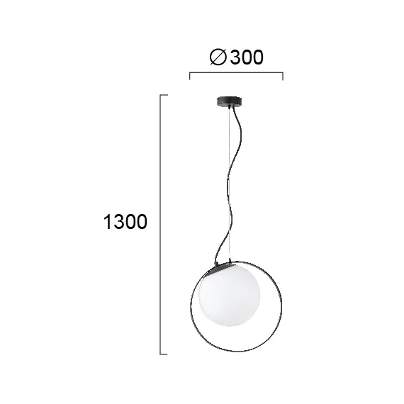 Полилей BUBBLE 3099900 Viokef 1xE27 | Osvetlenieto.bg