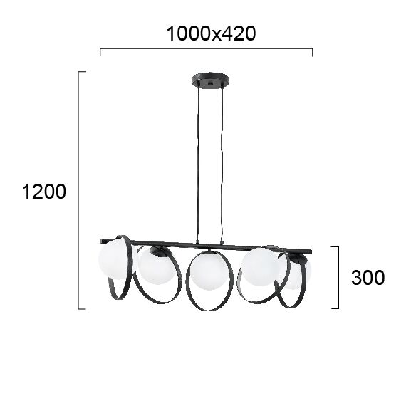 Полилей BUBBLE 3100300 Viokef 5xE14 | Osvetlenieto.bg Полилей BUBBLE 3100300 Viokef 5xE14 | Osvetlenieto.bg