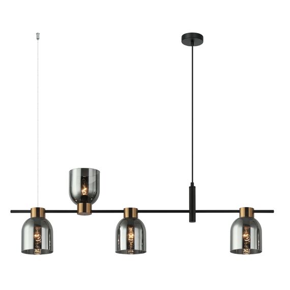 Полилей Servio PND-66892-4-BK-SG Italux 4xE14 | Osvetlenieto.bg