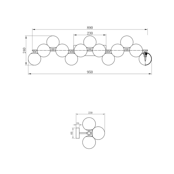 Аплик Dallas MOD547WL-13B Maytoni 13xG9 | Osvetlenieto.bg
