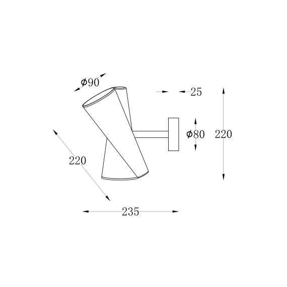 Аплик Giro MOD095WL-02BS Maytoni 2xGU10 | Osvetlenieto.bg