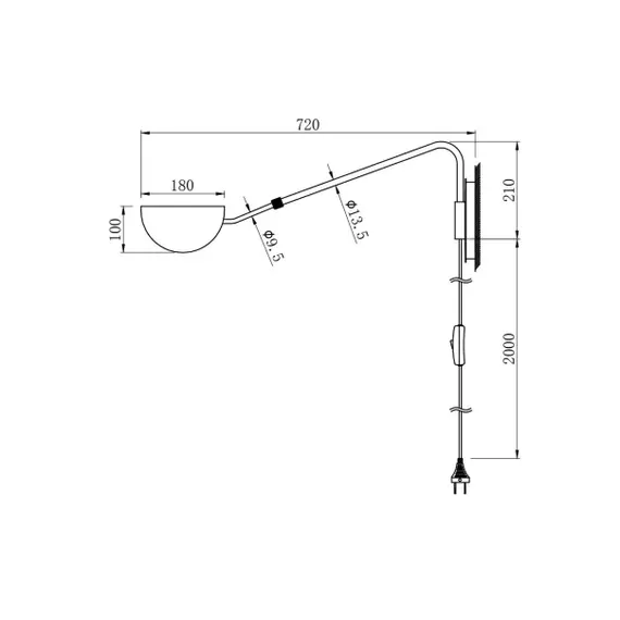 Аплик Mollis MOD126WL-01B1 Maytoni 1xG9 | Osvetlenieto.bg