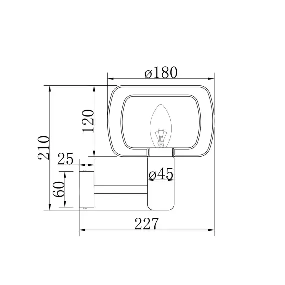 Аплик Vision MOD411WL-01G Maytoni 1xE14 | Osvetlenieto.bg