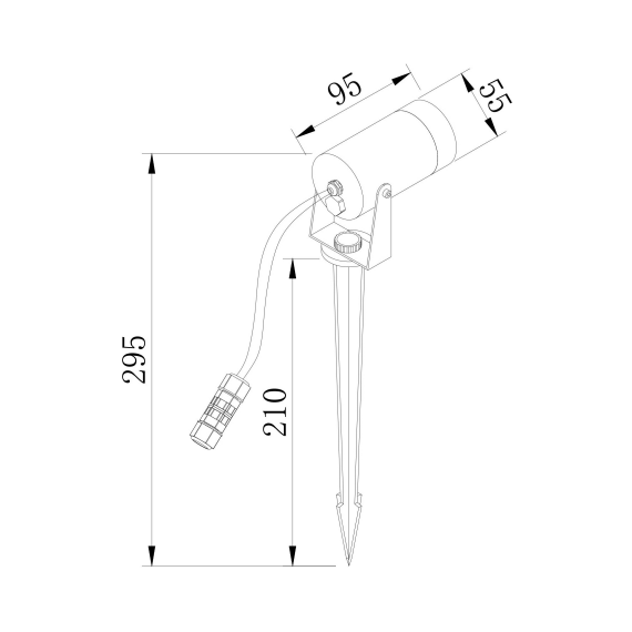 Градински прожектор Scope O025FL-01B Maytoni 1xGU10 IP65 | Osvetlenieto.bg Градински прожектор Scope O025FL-01B Maytoni 1xGU10 IP65 | Osvetlenieto.bg