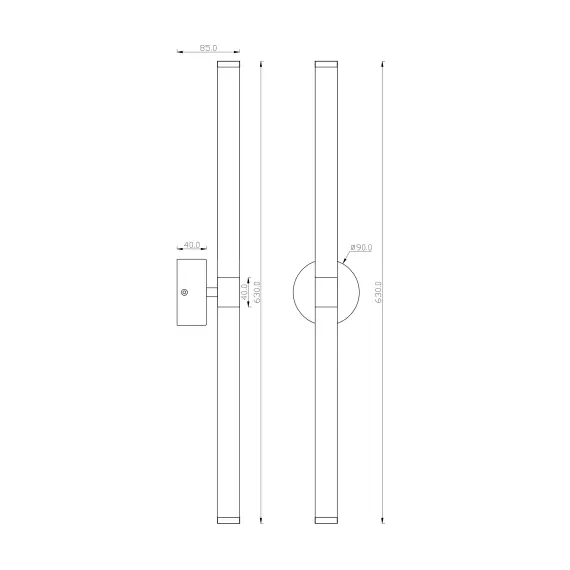 LED Аплик Axis MOD106WL-L16G3K Maytoni 16W 3000K | Osvetlenieto.bg