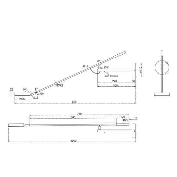 LED Аплик Fad MOD070WL-L6B3K Maytoni 3W 3000K | Osvetlenieto.bg