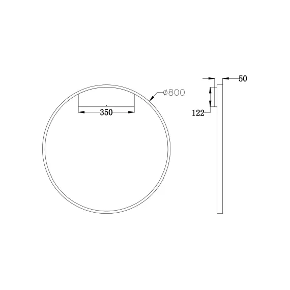 LED Аплик Rim MOD058WL-L50B3K Maytoni 51W 3000K | Osvetlenieto.bg