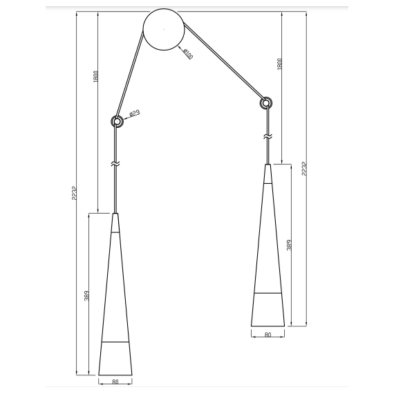 LED Аплик Sintesi P090WL-L24CH3K Maytoni 24W 3000K | Osvetlenieto.bg