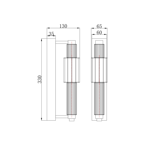 LED Аплик Verticale MOD308WL-L9CG3K Maytoni 8W 3000K | Osvetlenieto.bg LED Аплик Verticale MOD308WL-L9CG3K Maytoni 8W 3000K | Osvetlenieto.bg