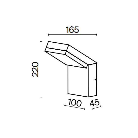 LED Фасаден аплик Paso O595WL-L12B3K Maytoni 12W 3000K IP54 | Osvetlenieto.bg
