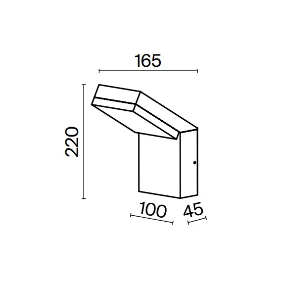 LED Фасаден аплик Paso O595WL-L12B3K Maytoni 12W 3000K IP54 | Osvetlenieto.bg