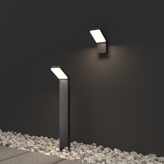 LED Фасаден аплик Paso O595WL-L12B3K Maytoni 12W 3000K IP54 | Osvetlenieto.bg