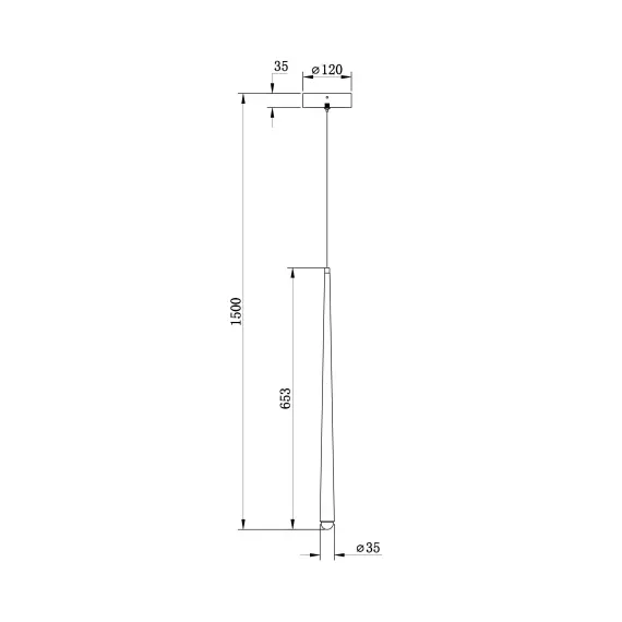 LED Полилей Cascade MOD132PL-L36BSK Maytoni 9W 4000K | Osvetlenieto.bg