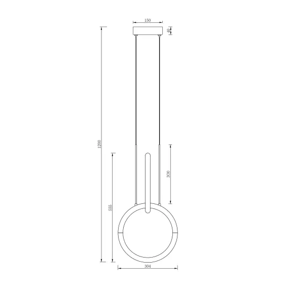 LED Полилей Node MOD165PL-L18G3K Maytoni 18W 3000K | Osvetlenieto.bg