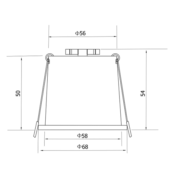 Луна за вграждане Reif DL049-01B Maytoni 1xGU10 | Osvetlenieto.bg