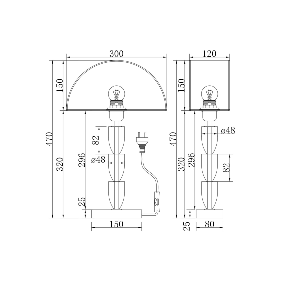 Настолна лампа Prima Z034TL-01BZ Maytoni 1xE27 | Osvetlenieto.bg