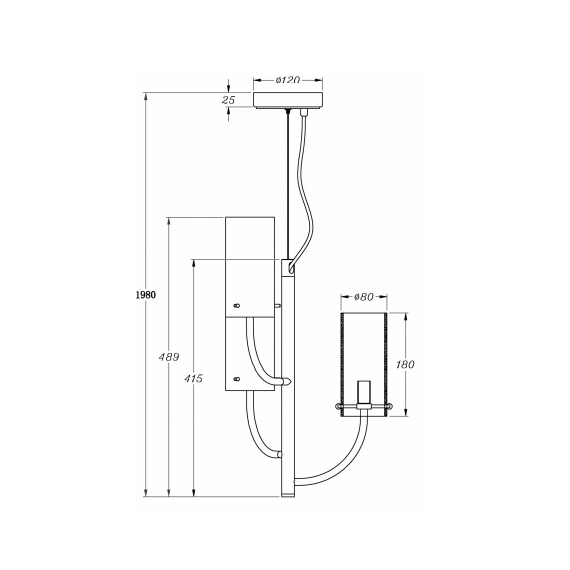 Полилей Arco MOD223PL-03BS Maytoni 3xG9 | Osvetlenieto.bg