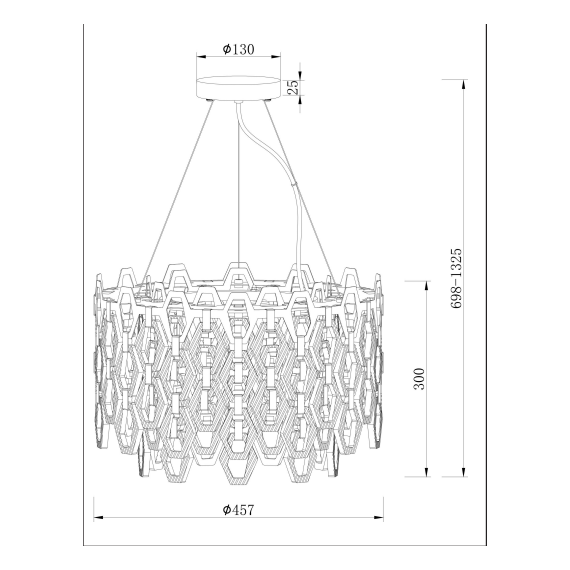 Полилей Tissage MOD490PL-07G Maytoni 7xE14 | Osvetlenieto.bg Полилей Tissage MOD490PL-07G Maytoni 7xE14 | Osvetlenieto.bg