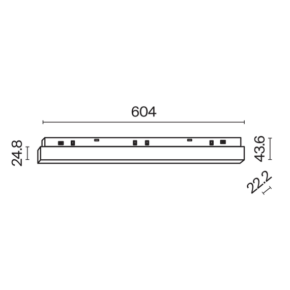 Bluetooth LED Осветител за магнитна шина Exility-thin Basis TR030-4-24W3K-WW-DS-B Maytoni 24W 2700K-6000К | Osvetlenieto.bg