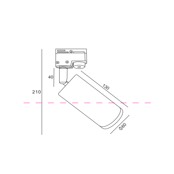 Бял спот за 2L шина TR011-1-GU10-W Maytoni 1xGU10 | Osvetlenieto.bg