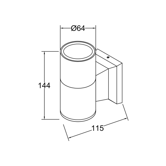 Фасаден аплик Bowery O574WL-01W Maytoni 1xGU10 IP54 | Osvetlenieto.bg