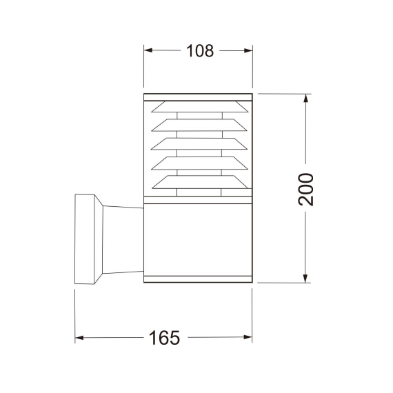 Фасаден аплик Bronx Maytoni O576WL-01GR 1xE27 IP54 | Osvetlenieto.bg