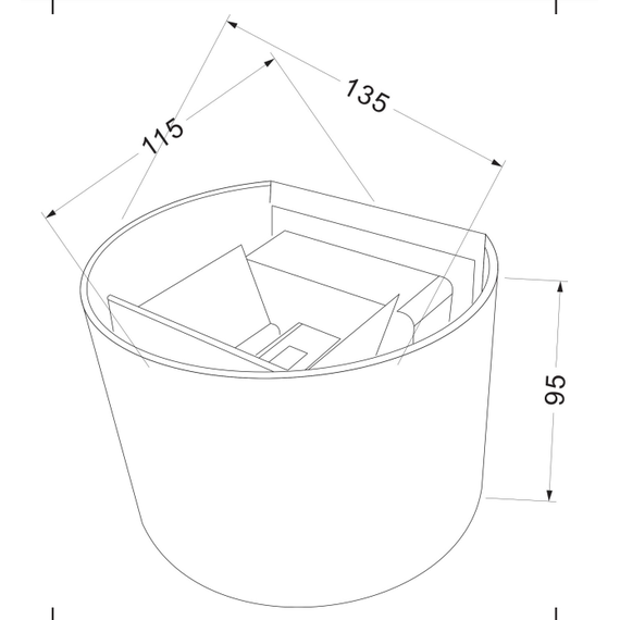 Фасаден аплик черен Fulton Maytoni O573WL-L6B 6W IP54 | Osvetlenieto.bg
