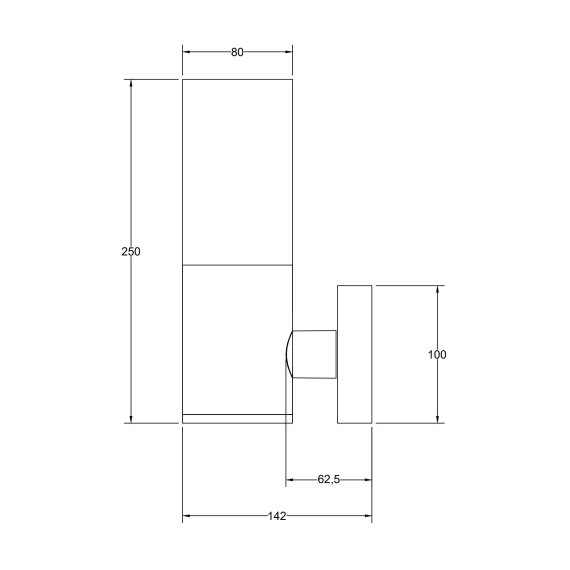Фасаден аплик Willis O418WL-01GR Maytoni 1xE27 IP54 | Osvetlenieto.bg