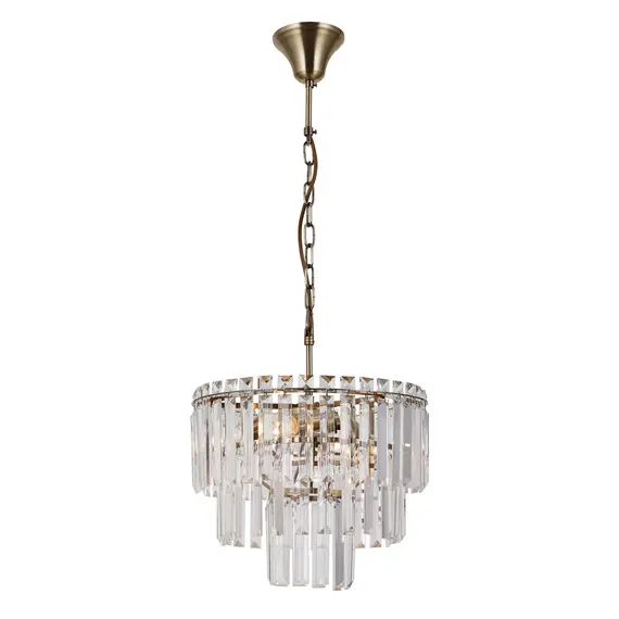 Кристален полилей Buena PND-22320-4-ABR Italux 4xE14 | Osvetlenieto.bg