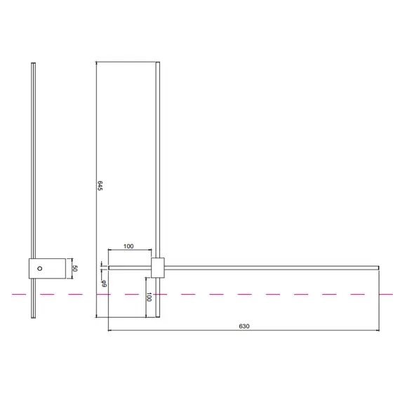 LED Аплик Pars C070WL-L12GB3K Maytoni 12W 3000K | Osvetlenieto.bg