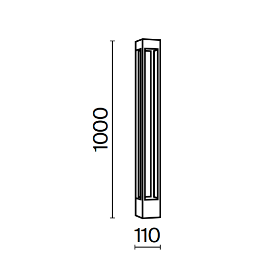 LED Градински стълб Elbe O424FL-L10GF Maytoni 10W 3000K IP65 | Osvetlenieto.bg