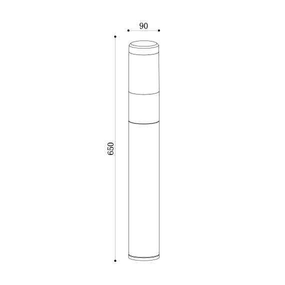 LED Градински стълб Koln O590FL-L8B4K1 Maytoni 8W 4000K IP54 | Osvetlenieto.bg
