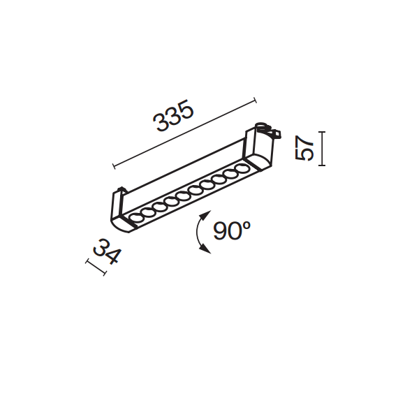 LED Спот Dark Light Points Rot TR010-1-10W3K-M-W Maytoni 10W 3000K | Osvetlenieto.bg