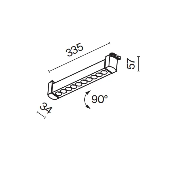 LED Спот Dark Light Points Rot TR010-1-10W3K-M-W Maytoni 10W 3000K | Osvetlenieto.bg