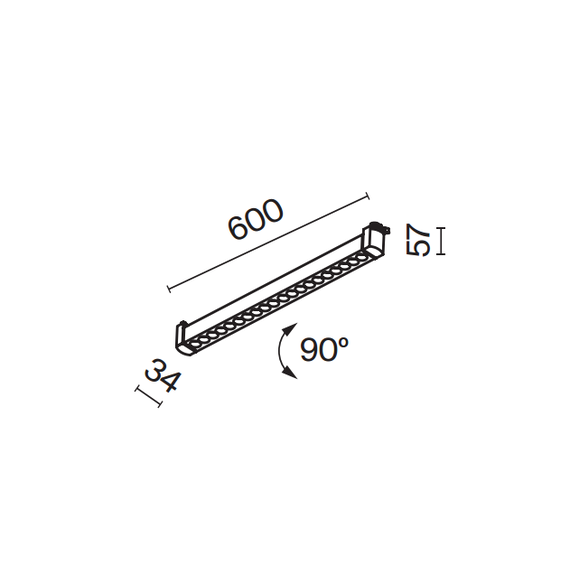 LED Спот Dark Light Points Rot TR010-1-20W4K-M-B Maytoni 20W 4000K | Osvetlenieto.bg