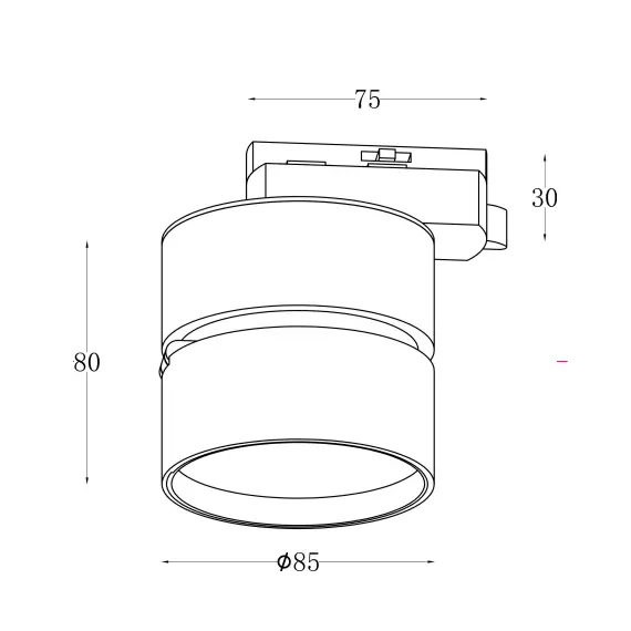 LED Спот за шина ONDA Maytoni TR007-1-12W4K-B Maytoni 12W 4000K | Osvetlenieto.bg