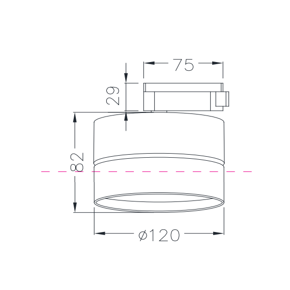 LED Спот за шина ONDA Maytoni TR007-1-18W3K-B Maytoni 18W 3000K | Osvetlenieto.bg