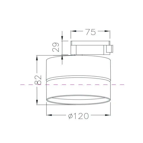 LED Спот за шина ONDA Maytoni TR007-1-18W3K-B Maytoni 18W 3000K | Osvetlenieto.bg