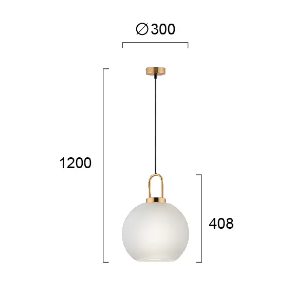 Пендел DORIA 4249500 Viokef 1xE27 | Osvetlenieto.bg