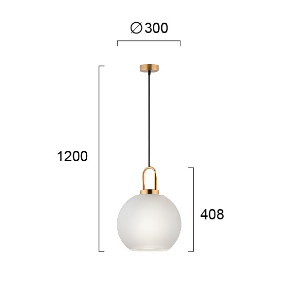 Пендел DORIA 4249500 Viokef 1xE27 | Osvetlenieto.bg