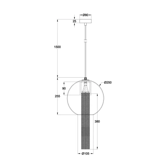 Пендел Flusso P095PL-01BZ1 Maytoni 1xGU10 | Osvetlenieto.bg
