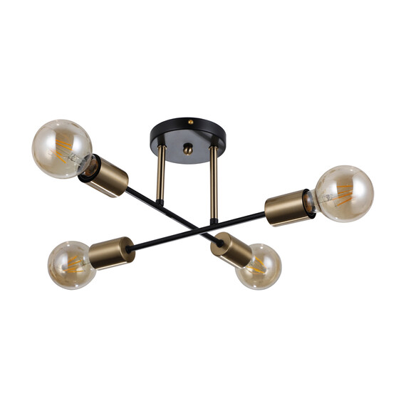 Плафон Formio PND-4052-4-BL-HBR Italux 4xE27 | Osvetlenieto.bg