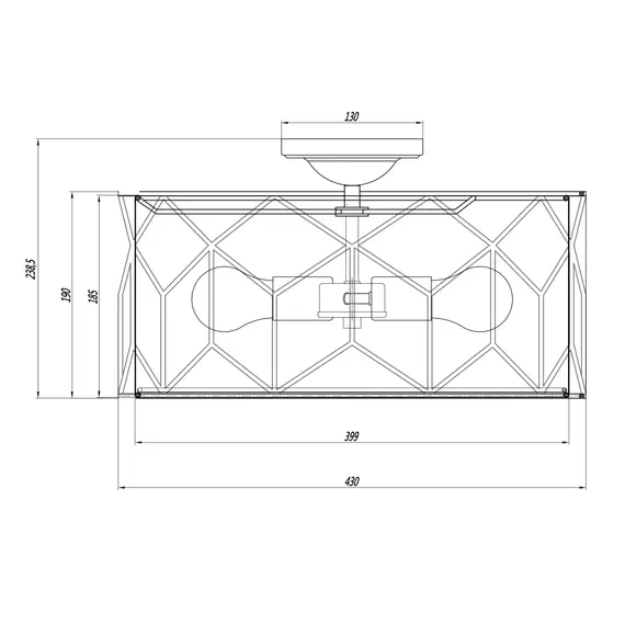 Плафон Messina Maytoni H223-PL-03-G 3xE27 | Osvetlenieto.bg