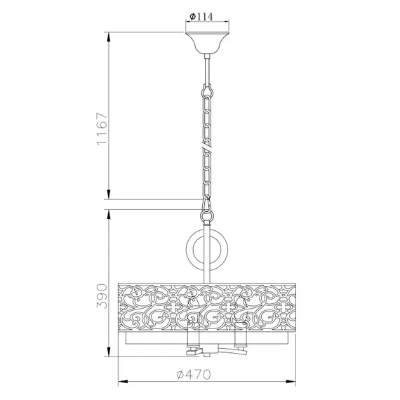 Полилей Venera Maytoni H260-03-N 3xE14 | Osvetlenieto.bg