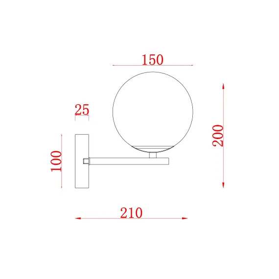 Аплик Marble MOD187WL-01BS Maytoni 1xE27 | Osvetlenieto.bg