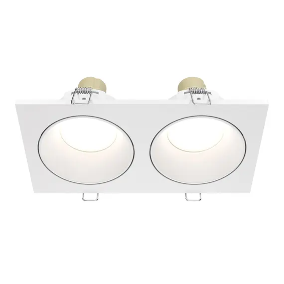 Двойна луна за баня за вграждане Zoom DL033-2-02W Maytoni 2xGU10 IP65 | Osvetlenieto.bg