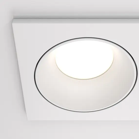 Двойна луна за баня за вграждане Zoom DL033-2-02W Maytoni 2xGU10 IP65 | Osvetlenieto.bg