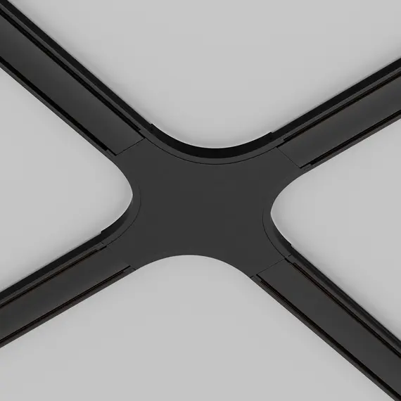 Х конектор за магнитна шина Radity Black TRA084CX-11B Maytoni | Osvetlenieto.bg