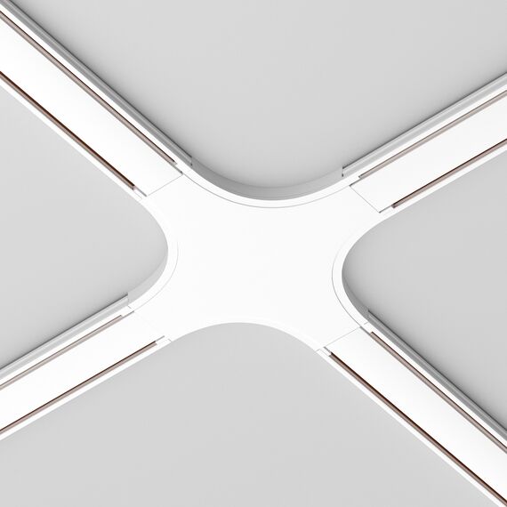Х конектор за магнитна шина Radity White TRA084CX-11W Maytoni | Osvetlenieto.bg Х конектор за магнитна шина Radity White TRA084CX-11W Maytoni | Osvetlenieto.bg